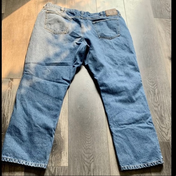 Men’s Insulated Jeans NEVADA Red LINED Denim 44x32 Warm Outdoors For Winter - Picture 3 of 6